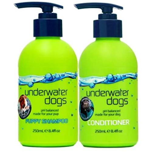 Underwater Dogs - Moisturizing Puppy Shampoo & Conditioner for Dry Skin - 8.4 fl. oz. Vanilla-Coconut