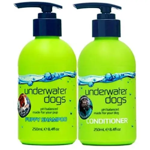 Underwater Dogs - Moisturizing Puppy Shampoo & Conditioner for Dry Skin - 8.4 fl. oz. Vanilla-Coconut Underwater Dogs - Moisturizing Puppy Shampoo & Conditioner for Dry Skin - 8.4 fl. oz. Vanilla-Coconut