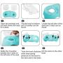 MILIFUN Elevated Double Cat Dog Bowls, Pet Food Water Bowl with 15°Tilted Raised, Pet Feeding Bowl for Cats and Small Dogs Blue
