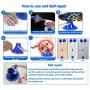 Tudoremade Suction Cup Dog Toy with Glove-Double Suction Dog Toy with Pet Grooming Glove Durable Dog Ball Dog Rope Toy Dog Teeth Cleaning Dog Chew Toy Tug of War Multifunction Pet Molar Bite Toy;