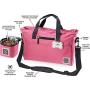 Mobile Dog Gear, Day Away Tote, Dog Travel Bag, Includes 3 Cup Lined Food Carrier
