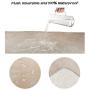 Waterproof Pet Blanket-50”x60” Soft Plush Throw Protects Couch, Chairs, Car, or Bed from Spills, Stains, or Pet Fur-Machine Washable by Petmaker (Tan)