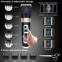 Nest 9 Dog Grooming Clippers Professional Heavy Duty 2 in 1 with Small Dog Paw Trimmer Blade Quiet Rechargeable Cordless Electric Hair Cutting Kit for Dogs Cats