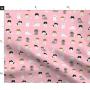 Spoonflower Fabric - Pekingese Dogs Pet Cute Colors Blossom Pink Toy Breeds Chinese Printed on Performance Piqué Fabric by The Yard - Performance Athletic Apparel Fashion