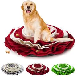 Pidsen Pet Snuffle Mat Dog Cat Slow Feeding Mat, Durable Interactive Puzzle Dog Toys, Washable Pet Feeding Nosework Treats Mat for Foraging Skills and Stress Release