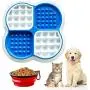 LKESBO Slow Feeder Dog Bowls 4 in 1 Lick Mat for Dogs Cats Puppy with One Collapsible Silicone Travel Bowl Fun Alternative Perfect for Peanut Butter Yogurt Food LKESBO Slow Feeder Dog Bowls 4 in 1 Lick Mat for Dogs Cats Puppy with One Collapsible Silicone Travel Bowl Fun Alternative Perfect for Peanut Butter Yogurt Food