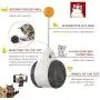 Anosiar Interactive cat Toys, 180 Degree Self Rotating Ball Car Toy with Catnip, Cat Wand Chaser Trainning Toys for Kitten/Cats Toys, Stimulate Attractive Hunting Instinct for Your Kitty Anosiar Interactive cat Toys, 180 Degree Self Rotating Ball Car Toy with Catnip, Cat Wand Chaser Trainning Toys for Kitten/Cats Toys, Stimulate Attractive Hunting Instinct for Your Kitty