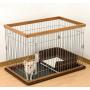 DAN Portable Plastic Fenced Toilet Potty Pee Training Tray Litter Box for Dog Puppy Pet