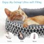 JOYO Cat Bed, 20 inch Pet Bed Machine Washable for Cats or Small Dogs Double Sided Cushions Calming Indoor Cushion Bed with Non-Slip Bottom for Improved Sleep, Soft Round Sofa Bed for Kitties Puppy