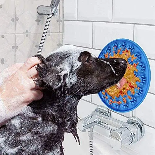 Victa Dog Lick Pad,Dog Bathing Distraction Device Puzzle Lick Mat for Dogs Bathing Grooming(2Pcs)
