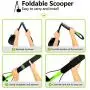 PatiencET Dog Pooper Scooper for Small Medium Large Dogs and Cats 31.5 Long Handle High Strength Material and Durable Spring Perfect for Grass Dirt Grave Concrete …