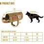 OneTigris Service Dog Harness,Tactical Dog Vest- Removable Neck Strap Compatible with Assistance Harness & Handle
