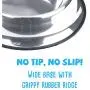 Weebo Pets Stainless Steel No-Tip Food Bowls - Choose Your Size, 4-Ounce to 72-Ounce Weebo Pets Stainless Steel No-Tip Food Bowls - Choose Your Size, 4-Ounce to 72-Ounce