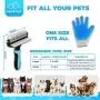Pet Grooming Kit for Dog and Cat with 2 Sided Grooming Brush and 2 Sided Grooming Glove for De-Shedding, De-Matting and Cleaning All Pet Hair Effectively