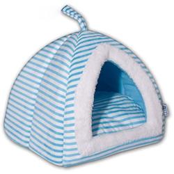 Uheng Dogs Cats Tent Bed, Soft Warm Foldable Washable Cozy Plush Cotton Pets House Cave Sleeping Bag Nest Home Padded Lounge Sofa Cushion Bolster Mat Basket Cuddler for Small Medium Large Dogs