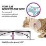 Y YHY Cat Bowls,Elevated Cat Food and Water Bowls with Stand,Raised Pet Bowls for Cats or Dogs,Ceramic Cat Dishes,12 Ounces,Microwave and Dishwasher Safe