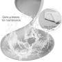 Tinland Feeding Mat for Kitten, Compact Food Mat for Kitty Cat Small Dog Anti-Slip Waterproof Food Grade Silicone Raised Rim