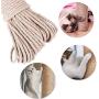 Ranoki Replacement Rope for Cat Scratching Post, Sisal Rope for Cats, Hemp Rope Cat, Hemp Rope for Cat Tree and Tower,Cat Natural Sisal Rope,Cat Rope for Scratching Pole，10 Meter（2Pcs）