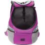Mogoko Comfortable Dog Cat Carrier Backpack, Puppy Pet Front Pack with Breathable Head Out Design and Padded Shoulder for Hiking Outdoor Travel