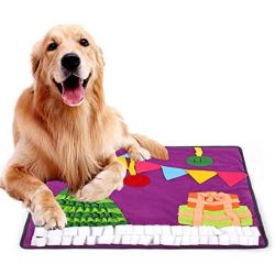 N/N Snuffle Mat for Dog Nosework Blanket Durable Washable Feeding Mat Large(27.5’’ X 27.5’’) Great for Stress Release,Dogs Gift,Holiday/Brithday Gift