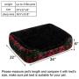 Hollypet Pet Bed for Small Medium Dogs and Cats Rectangle Plush Self-Warming Puppy Sofa Mat Cushion, 24 x 22 x 6 inches