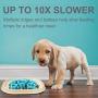 Bolux Slow Feeder Dog Bowls, 11''×11'' No-Spill Dog Food Puzzle Bowl, Pet Slow Feeder Lick Mat, Puppy Funny Feeder Bowl, Large & Heavy Dog Dishes, Slow Eating Pet Bowl for Small Medium Large Dogs