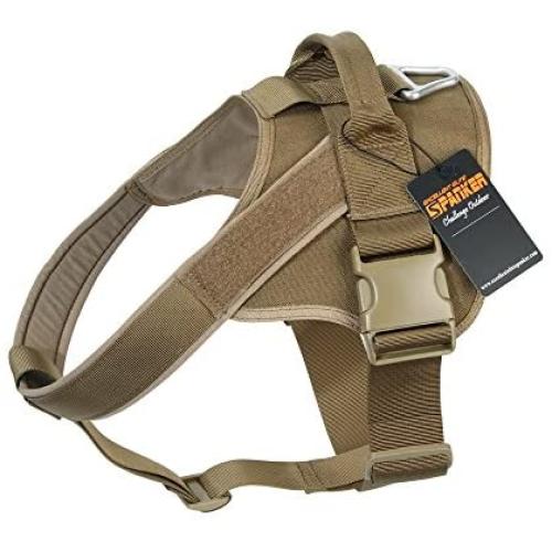 EXCELLENT ELITE SPANKER Tactical Dog Harness Patrol K9 Harness Service Dog Vest Military Dog Vest Working Dog Vest with Handle