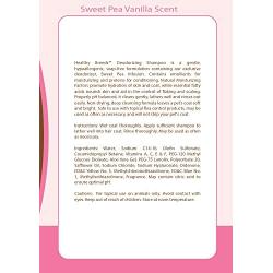 Healthy Breeds Dog Deodorizing Shampoo - Sweet Pea & Vanilla Scent - Hypoallergenic and pH Balanced Formula - 16 oz
