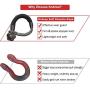 Kohree Synthetic Soft Shackle,7/16 Inch X 20 Inch (35,000lbs Breaking Strength) UHMWPE Soft Shackle Recovery Rope with Protective Sleeve for Sailing 4X4 Truck Jeep Recovery Climbing Towing (4 Pack)