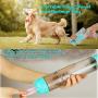 ColorfulLaVie Portable Dog Water Bottle - 500ml Large-Capacity Pet Water Cup with Food Containers,Shovel and Garbage Bags, Suitable for Outdoor Walking,Hiking,Traveling, Food Grade Plastic