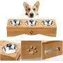 Cat Bowls, Pet Bowl Small Dog and Cat Bowls Stainless Steel Three Bowls Pet Feeder Pet Food Bowl for Cats Cat Bowls, Pet Bowl Small Dog and Cat Bowls Stainless Steel Three Bowls Pet Feeder Pet Food Bowl for Cats