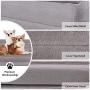 Large Dog Bed Soft Foam Pet Beds 23/31/39/47 inches Washable Anti-Slip Crate Mat Mattress Kennel Pad with Thick Removable Cover