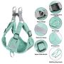 PAWDAY Dog Harness Soft Touch Suede Fabric Pet Vest Step in Adjustable Reflective No Pull Harness for Puppies, Small and Medium Dogs