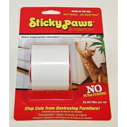 SuccessfulDealsStore Sticky Paws on a Roll Stop Cats Destroying Furniture Anti Scratch Training