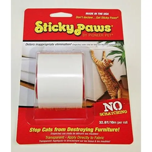 SuccessfulDealsStore Sticky Paws on a Roll Stop Cats Destroying Furniture Anti Scratch Training SuccessfulDealsStore Sticky Paws on a Roll Stop Cats Destroying Furniture Anti Scratch Training