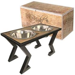 Stig & Bone Dog Bowls for Large Dogs - Elevated with Stand