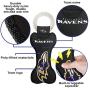 Pets First NFL Baltimore Ravens Dental Dog TUG Toy with Squeaker. Tough PET Toy for Healthy Fun, Teething & Cleaning Pets Teeth & Gum, Team Color, one Size (BAL-3310)