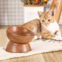 LIONWEI LIONWELI Ceramic Small Elevated Cat Dog Bowl Raised Cat Food Water Bowl Dish no Spill Pet Comfort Feeding Bowls