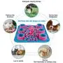 AXUAN Dog Food Mat, Snuffle Mat for Dogs, Great for Stress Relief & Pet Slow Feeding Training, Pets Puzzle Interactive Toys Activity Feeder Mat for Small or Large Cats and Dogs Indoor Outdoor