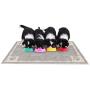 Non Slip Litter and Food Mat for Cats and Dogs- Floor Protecting Pad for Food Bowls and Kitty Litter- BPA and Phthalate Free By PETMAKER