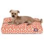 Orange Aruba Small Rectangle Indoor Outdoor Pet Dog Bed With Removable Washable Cover By Majestic Pet Products
