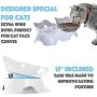 BELMAKS Anti-Vomiting Orthopedic Pet Bowl,15°Tilted Platform Cat Feeders Food and Water Bowls