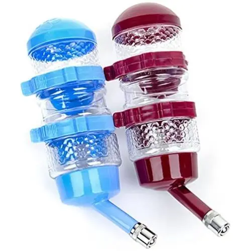 MaruPet Dripless Pet Drinking Fountains No Drip Dog Water Bottle Dispenser Kettle with Automatically Feeding Water 500ml for Teddy, Pug, Chihuahua, Shih Tzu, Yorkshire Terriers, Papillon Red MaruPet Dripless Pet Drinking Fountains No Drip Dog Water Bottle Dispenser Kettle with Automatically Feeding Water 500ml for Teddy, Pug, Chihuahua, Shih Tzu, Yorkshire Terriers, Papillon Red