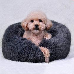 Qushy Dog Bed Comfortable Donut Cuddler Round Pet Mat Relief and Improved Sleep – Machine Washable