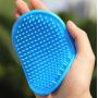 2pcs Dog Grooming Brush Pet Shampoo Bath Brush Soothing Massage Rubber Comb with Adjustable Ring Handle for Long Short Haired Dogs and Cats