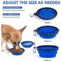 N A PuppyDoggy 2 Pack Collapsible Dog Bowl for Travel Dog Slow Feeder Bowl Water Dish Portable & Dog Toy Ball Chewing Training & Dog Poop Bag Dispenser for Dogs and Cats