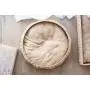 PetPals Hand Made Paper Rope Round Bed for Cat/Dog/Pet Sleep with Pillow, Natural