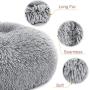 AI EN JIU Dog Bed Cat Bed Super Soft Faux Fur Washable Donut Pet Bed for Dog Puppy Cat Anti-Slip & Water-Resistant Bottom Keep Warm and Improved Sleep