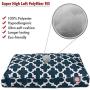 Majestic Pet Navy Trellis Medium Rectangle Indoor Outdoor Pet Dog Bed with Removable Washable Cover Products