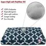 Majestic Pet Navy Trellis Medium Rectangle Indoor Outdoor Pet Dog Bed with Removable Washable Cover Products Majestic Pet Navy Trellis Medium Rectangle Indoor Outdoor Pet Dog Bed with Removable Washable Cover Products
